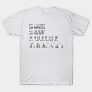 Synth waveforms for Synthesizer musician T-Shirt